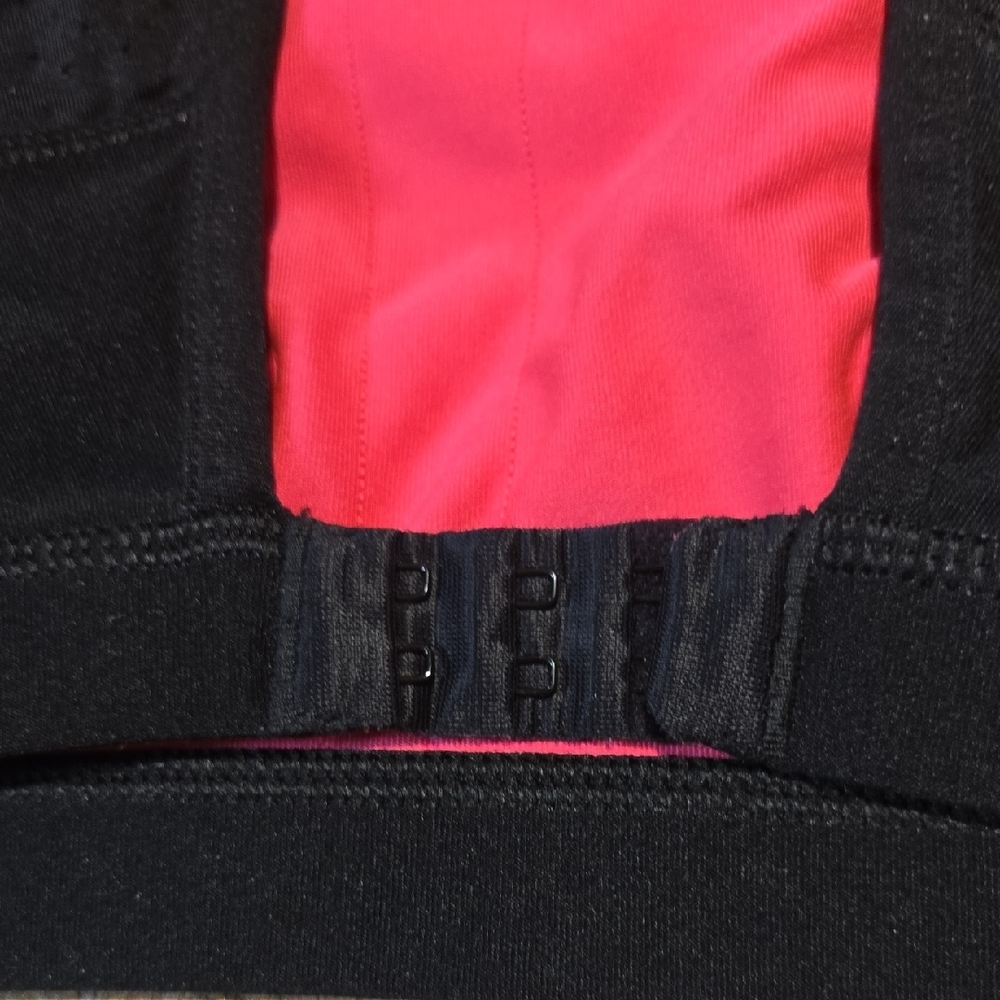 Ideology Black Sports Bra with Pink Trim - Picture 3 of 7
